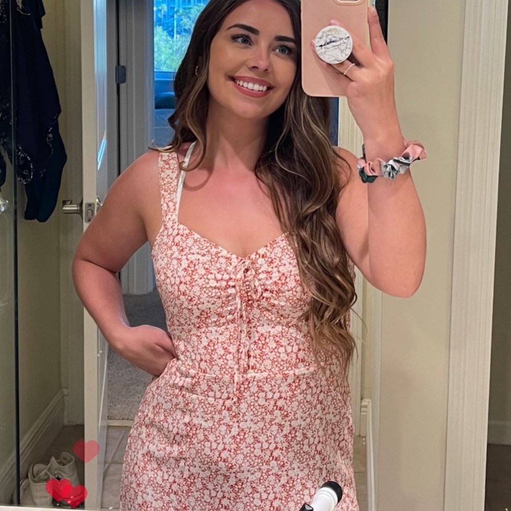 Abercrombie & Fitch cinch front midi dress